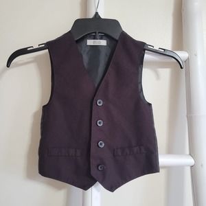 Reaction Kenneth Cole Vest 4T Burgundy